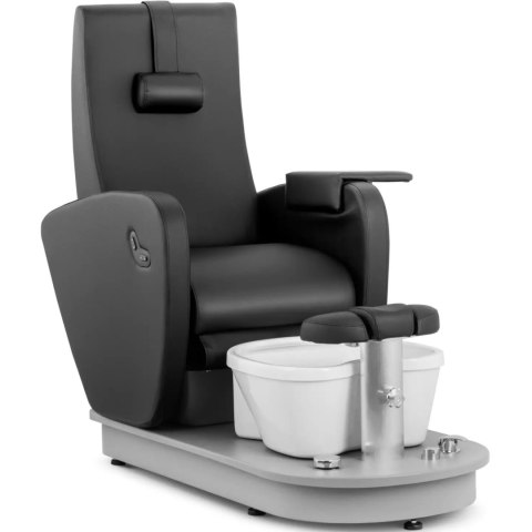 Fotel podologiczny kosmetyczny do pedicure z brodzikiem elektryczny HAVANA - czarny Fotel podologiczny kosmetyczny do pedicure z brodzikiem elektryczny HAVANA - czarny