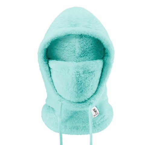 Ciepła kominiarka z futerka zimowa narciarska Arctic Velvet rozmiar L - miętowa Ciepła kominiarka z futerka zimowa narciarska Arctic Velvet rozmiar L - miętowa