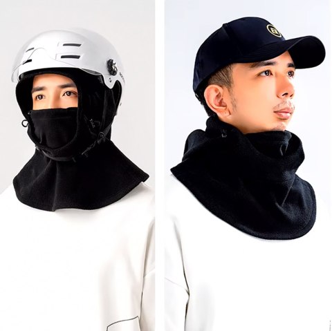 Kominiarka outdoor wiatroszczelna wodoszczelna polar - czarna Kominiarka outdoor wiatroszczelna wodoszczelna polar - czarna