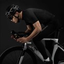 Koszulka rowerowa rozpinana z krótkim rękawem XL - czarna