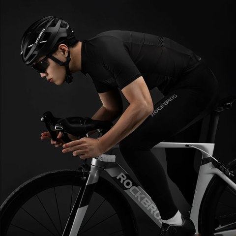 Koszulka rowerowa rozpinana z krótkim rękawem M - czarna Koszulka rowerowa rozpinana z krótkim rękawem M - czarna