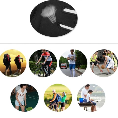 Nakolannik ochraniacz sportowy na kolano rzepkę i staw kolanowy rozmiar L - czarny Nakolannik ochraniacz sportowy na kolano rzepkę i staw kolanowy rozmiar L - czarny