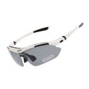 Okulary rowerowe polaryzujące 10002 - ZESTAW - białe