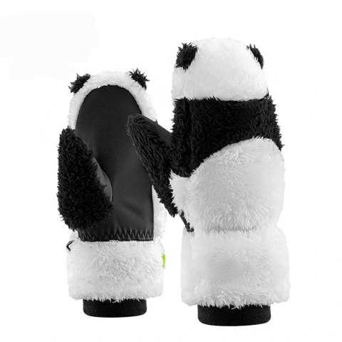 Rękawiczki narciarskie Panda dla dzieci i dorosłych rozmiar S - czarne/białe Rękawiczki narciarskie Panda dla dzieci i dorosłych rozmiar S - czarne/białe