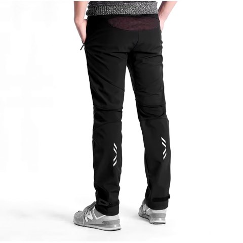 Spodnie sportowe wiatroszczelne Patrol kolarskie rowerowe trekingowe rozmiar XL - czarne Spodnie sportowe wiatroszczelne Patrol kolarskie rowerowe trekingowe rozmiar XL - czarne