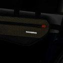 Torba rowerowa na ramę roweru z kieszenią boczną 1.7l - zielono-czarna