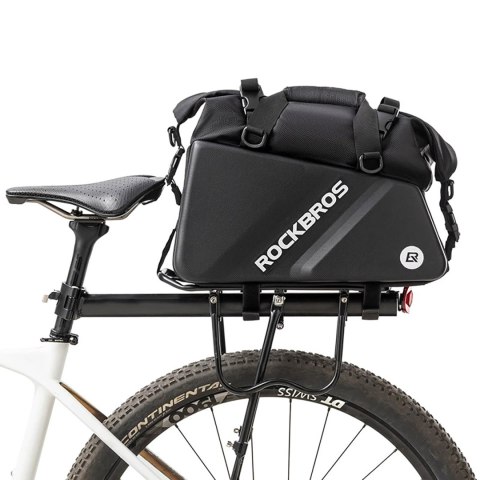 Torba sportowa i rowerowa mocowana na bagażnik 11.6l - czarna Torba sportowa i rowerowa mocowana na bagażnik 11.6l - czarna