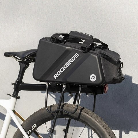 Torba sportowa i rowerowa mocowana na bagażnik 11.6l - czarna Torba sportowa i rowerowa mocowana na bagażnik 11.6l - czarna