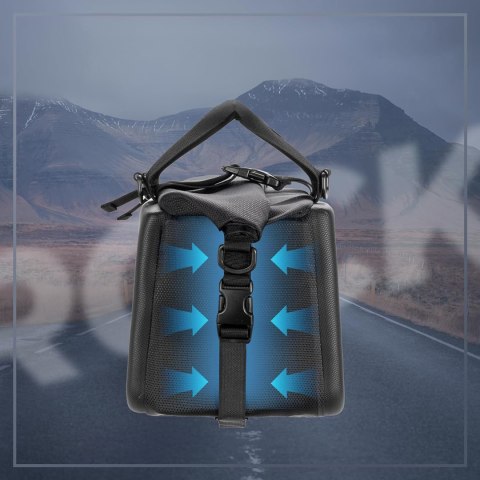 Torba sportowa i rowerowa mocowana na bagażnik 11.6l - czarna Torba sportowa i rowerowa mocowana na bagażnik 11.6l - czarna
