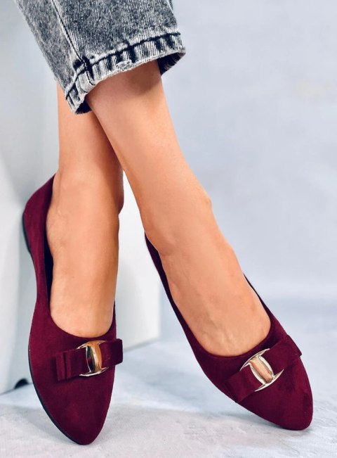 Baleriny damskie JANYA WINE RED Baleriny damskie JANYA WINE RED