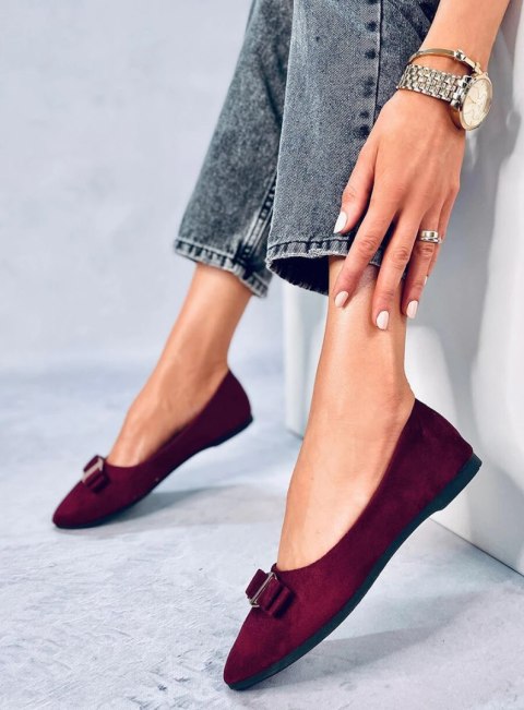 Baleriny damskie JANYA WINE RED Baleriny damskie JANYA WINE RED