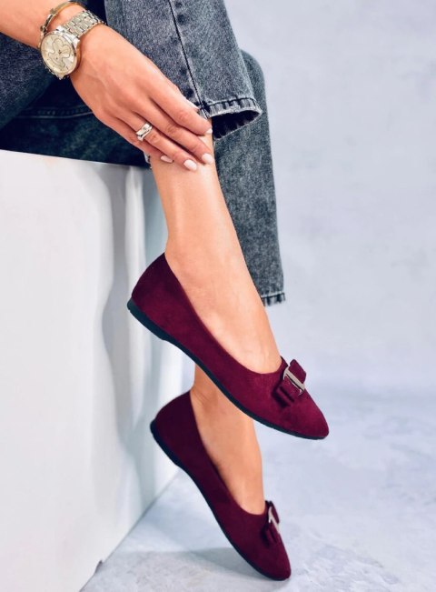 Baleriny damskie JANYA WINE RED Baleriny damskie JANYA WINE RED