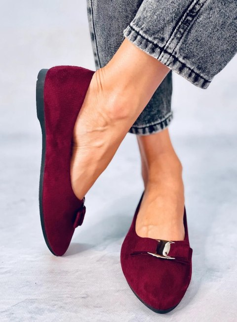 Baleriny damskie JANYA WINE RED Baleriny damskie JANYA WINE RED