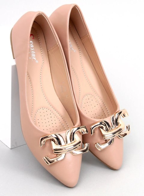 Baleriny eleganckie z klamerką SIMONA KHAKI Baleriny eleganckie z klamerką SIMONA KHAKI