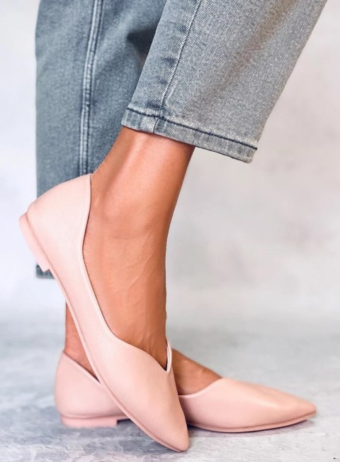 Baleriny z wycięciem AYANNA PINK Baleriny z wycięciem AYANNA PINK