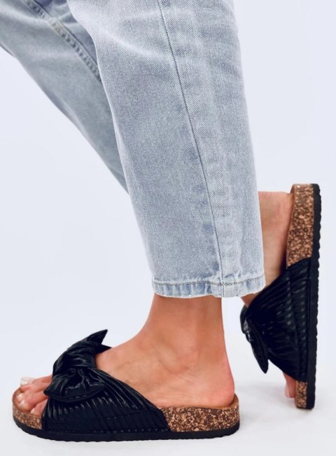 Klapki korkowe MOSS BLACK Klapki korkowe MOSS BLACK