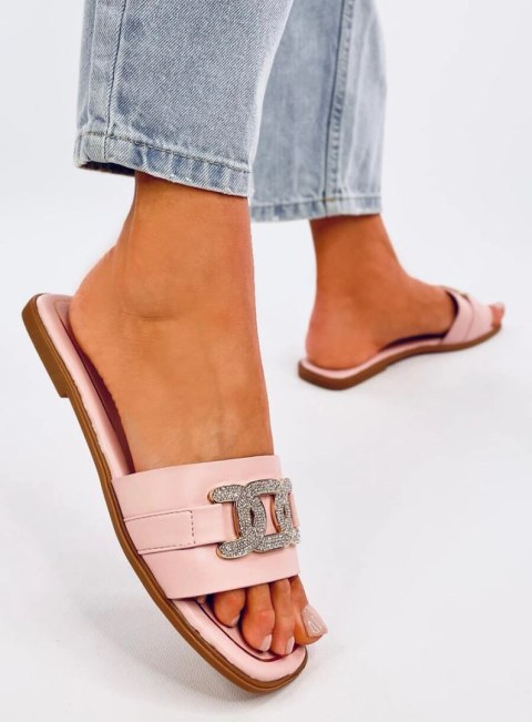Klapki z cyrkoniami MILLE PINK Klapki z cyrkoniami MILLE PINK