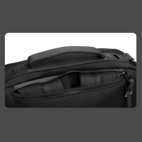 Plecak torba Premium na laptopa 15.6'' z paskiem USB 42x8x28cm - czarny Plecak torba Premium na laptopa 15.6'' z paskiem USB 42x8x28cm - czarny