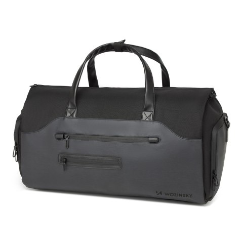 Torba podróżna Premium na garnitur i obuwie z kieszenią na mokre rzeczy 50l - czarna Torba podróżna Premium na garnitur i obuwie z kieszenią na mokre rzeczy 50l - czarna
