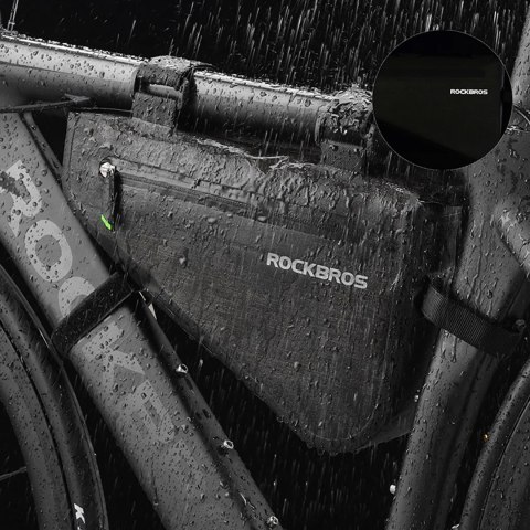 Torba rowerowa mocowane na ramę 5l AS-017 - ciemnozielona Torba rowerowa mocowane na ramę 5l AS-017 - ciemnozielona