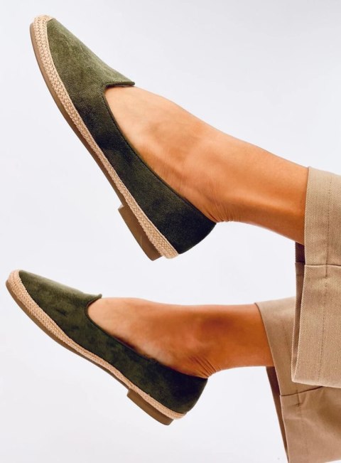 Baleriny espadryle damskie BALLOT OLIVE Baleriny espadryle damskie BALLOT OLIVE