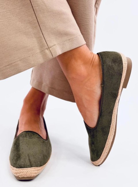 Baleriny espadryle damskie BALLOT OLIVE Baleriny espadryle damskie BALLOT OLIVE