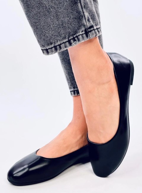 Baleriny ze skórzaną wkładką TOVA BLACK Baleriny ze skórzaną wkładką TOVA BLACK
