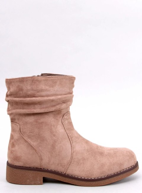 Botki z marszczoną cholewką BRACY KHAKI Botki z marszczoną cholewką BRACY KHAKI