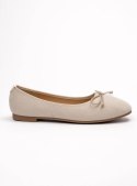 Damskie Baleriny BELLA BEIGE - Uroczy Minimalizm w Uniwersalnym Odcieniu