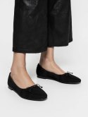 Damskie Baleriny BELLA BLACK - Klasyczna Elegancja z Nowoczesnym Akcentem