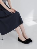 Damskie Baleriny BELLA BLACK - Klasyczna Elegancja z Nowoczesnym Akcentem