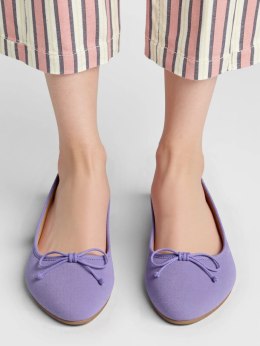 Damskie Baleriny BELLA PURPLE - Uroczy Minimalizm w Wyrazistym Odcieniu