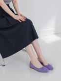Damskie Baleriny BELLA PURPLE - Uroczy Minimalizm w Wyrazistym Odcieniu