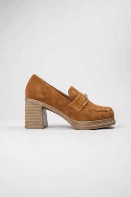 Damskie Loafersy LUX CLASSY CAMEL - Klasyczna Elegancja w Ciepłym Odcieniu