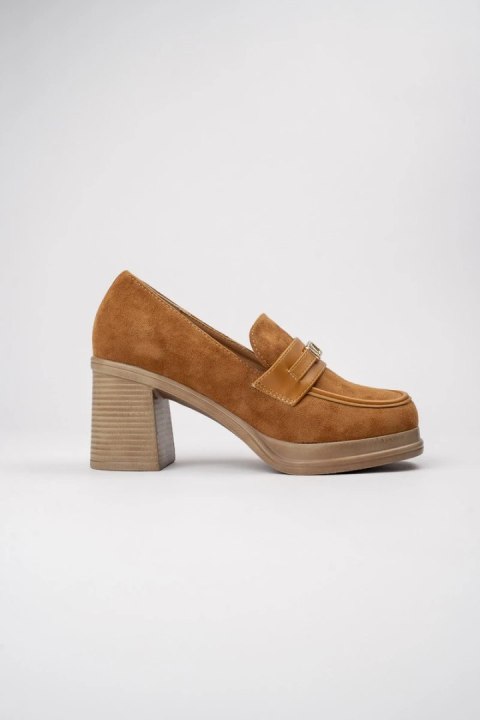 Damskie Loafersy LUX CLASSY CAMEL - Klasyczna Elegancja w Ciepłym Odcieniu