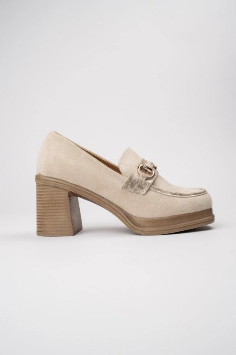 Damskie Loafersy ROYCE BEIGE Damskie Loafersy ROYCE BEIGE