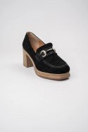Damskie Loafersy ROYCE BLACK - Ponadczasowa Czerń i Elegancki Detal