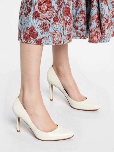 Damskie Szpilki LAVITA WHITE Damskie Szpilki LAVITA WHITE