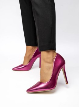 Damskie Szpilki LUMINA ROSE RED - Eleganckie Lakierowane Czółenka