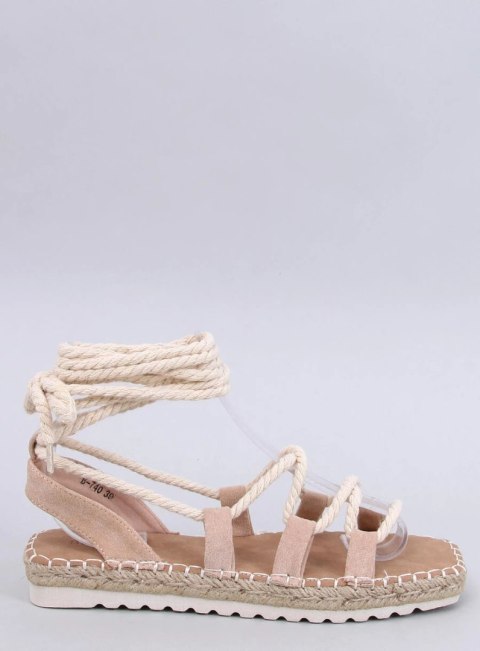 Sandałki espadryle wiązane ZAKARIS APRICOT Sandałki espadryle wiązane ZAKARIS APRICOT